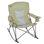 Outsunny Outdoor Folding Beach Camping Chair with Strong Steel Legs, Side Cup Holder, & Durable Oxford Fabric, Green