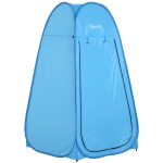 Outsunny Pop Up Camping Shower Tent Beach Toilet Portable w/ Carry Bag Blue