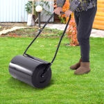 DURHAND 20" Heavy Duty Push/Tow Poly Lawn Roller Garden Roller Filled w/ Water or Sand