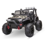 Aosom 12V Battery-Powered Kids Electric Ride On Truck Car with Wide Seat, Parent Remote Control & Bluetooth Music, Camo