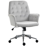 Vinsetto Modern Tufted Home Office Chair Executive Seat with Lumbar Support and Arms