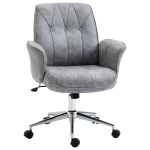 Vinsetto Mid-Back Computer Desk Chair with Raised Padded Armrests and Cushioned Seat