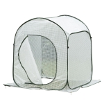Outsunny 3' x 3' x 3.5' Garden Portable Pop Up Greenhouse with Side Door & Portable Zipper Bag for Plants & Vegetables