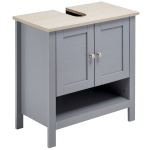 kleankin Bathroom Under Sink Cabinet Vanity Unit with Adjustable Shelf Space Saver