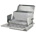 PawHut 25 lb Capacity Automatic Chicken Poultry Feeder with a Galvanized Steel and Aluminium Build, Weatherproof Design