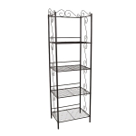 Monarch 70" x 22" Decorative Scroll 4-Tier Metal Plant Stand / Bookcase - Copper Tones Finish
