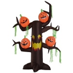 HOMCOM Outdoor 8FT Lighted Airblown Creepy Haunted Tree Inflatable Halloween Decoration Seasonal Decor