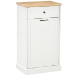 HOMCOM Hidden Container Waste Bin, Hands Free Kitchen Trash Bin Cabinet