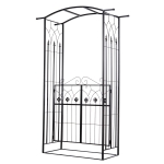 Outsunny Metal Arbor Backyard Pergola for Your Garden & Backyard - Hang Plants & Vines