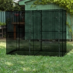 Outsunny 94.5''L x 47.25''W x 72.75''H Heavy Duty Outdoor Walk-in Greenhouse With Roll-Up Zipper Doors