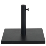 Outsunny Square Parasol Base Heavy Duty Umbrella Holder Black