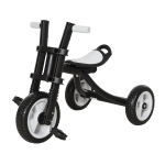 Qaba Kids Ride-On Cycling Tricycle with a Chic Timeless Design Color & a Safety & Comfortable EVA Foam Seat - Black