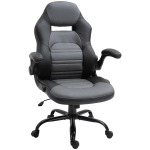 Vinsetto Gaming Chair Swivel Home Office PC Racing Gamer Desk Chair w/ Flip-Up Armrest