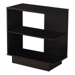 Monarch 24" Contemporary 3-Tier Wood Storage Side Accent Table - Cappuccino Brown Finish