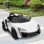 Aosom 6V Kids Ride In Cars With Parental Remote Control Kids Power Wheel Battery Operated Cars For 3 - 8 Years Old Kids White