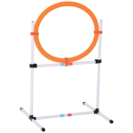 PawHut Dog Agility Training Jump Ring / Hurdle Bar