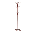 Monarch 70" 12-Hook Metal Coat Tree Hanger Rack - Red Finish