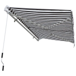Outsunny 10'x8' Retractable Sun Shade Patio/Window Awning - Polyester Fabric