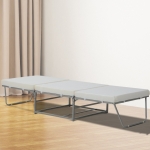 HOMCOM 2 In 1 Folding Sofa Bed Home Lounge Cot Guest Hideaway Sleeper Ottoman w/ Thick Padded Sponge & Storage Box