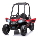 Aosom 12V Dual Motor Kids Electric Ride-on UTV Toy with MP3/USB Music Connection, Suspension & Remote Control - Red