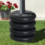 Outsunny Set of 4 Party Tent Canopy Weight Plate Kit Gazebo Pop Up Tent Anchor Base Weights Canopy Shelter Leg Weights