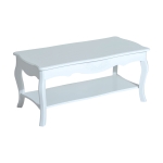 HomCom Wooden Country Cottage Style Two Tier Accent Coffee Table