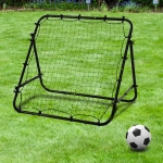 Soozier Rebounder Net Practise Soccer Kickback Target Goal Kids Adults Training Black