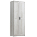 HOMCOM 63" 2-Door Kitchen Pantry, Freestanding Storage Cabinet with 2 Adjustable Shelves for Kitchen or Living Room, White