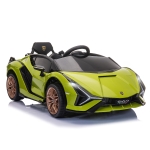 Aosom Lamborghini SIAN 12V Kids Rechargeable Ride On Car Toy w/ Remote Control, Green