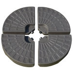 Outsunny Outdoor Patio Cantilever Umbrella Base Weights with Build-In Carry Handles and Fill with Either Sand or Water