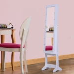 HOMCOM Full Length Dressing Mirror, Floor Standing or Wall Hanging, Aluminum Alloy Framed Full Body Mirror for Bedroom, Living Room, Black(c-3)