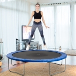 HOMCOM 12ft Trampoline Pad Spring Safety Replacement Gym Bounce Jump Cover EPE Foam (Blue)