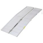Open Box HomCom 6' Portable Aluminum Folding Suitcase Mobility Wheelchair Threshold Ramp