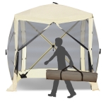 Outsunny Camping Pop-Up Screen House Gazebo Instant Setup Tent Fits 3-4 People