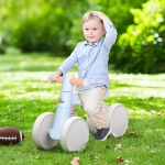 Qaba Baby Balance No Pedal Bicycle Walker Ride On Bike Quick Release Kids Toddlers Birthday Toy Gift for 1-3 Years Old Blue