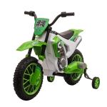 Aosom 12V Ride On Dirt Bike, Electric Off Road Motorcycle Toy with Training Wheels