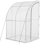 Outsunny 5' x 4' x 7' Outdoor Walk-In Tunnel Gardening Greenhouse with Roll-Up Door, UV-Resistant Cover & Compact Design