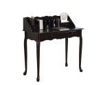 Monarch 36" Traditional French Style Queen Anne-Style Legs 2-Drawer Secretary Desk - Dark Cherry Finish