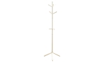 Monarch 69" Contemporary Modern 9-Hook Wooden Coat Tree Hanger Rack - White Finish