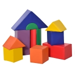 Soozier 11 Piece Soft Play Blocks Toy Foam Building and Stacking Blocks for Kids