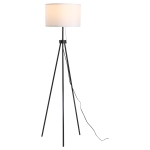 HOMCOM Modern Tall Floor Reading Light Fixture with Footswitch Pedal