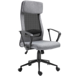 Vinsetto Breathable Home Office Chair Executive Height Adjustable Rolling Swivel Chair With Tilt Function