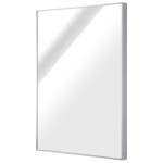 kleankin 23.5" L x 31.5" W Wall Mounted Rectangular Bathroom Vanity Mirror - Silver