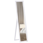 HOMCOM Full Length Mirror Floor Standing or Wall-Mounted, Rectangle Dressing Mirror, White
