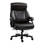 Vinsetto High Back Executive Office Chair, Ergonomic Swivel Chair w/ Padded Armrest, Brown