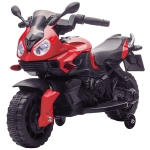 Aosom Kid's Ride-on Electric Motorcycle, Pedal Bike with Headlight and Training Wheels