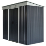 Outsunny 7' x 4' Backyard Garden Tool Storage Shed with Lockable Door, 2 Air Vents & Steel Construction