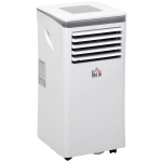 HOMCOM 7000BTU Mobile Portable Air Conditioner for Home Office Cooling, Dehumidifier, and Ventilating with Remote Control, White