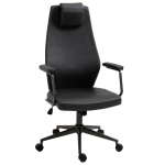 Vinsetto PU Leather Home Office Chair with Ergonomic Backrest and Removeable Headrest