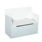 Qaba Kids Wooden Toy Storage Box Chest Chair 2 in 1 w/ Gas Stay Bar Seating Bench